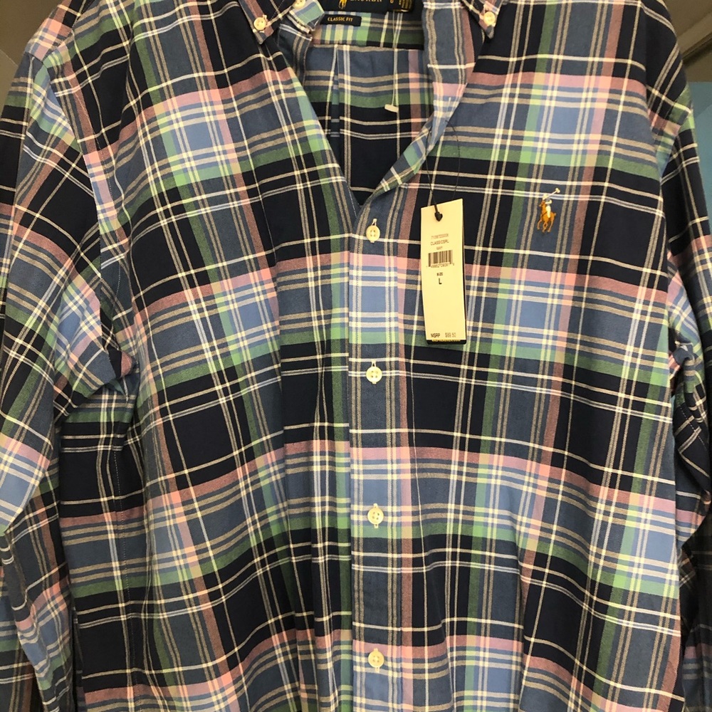 Brand new Men's Polo Ralph Lauren, Cotton shirt, Size L, CLASSICSRL